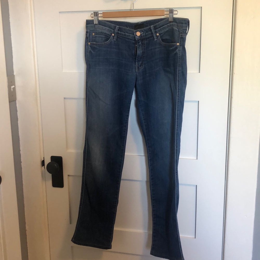 Mother Jeans Rascal Medium Kitty Ankle Denim 30